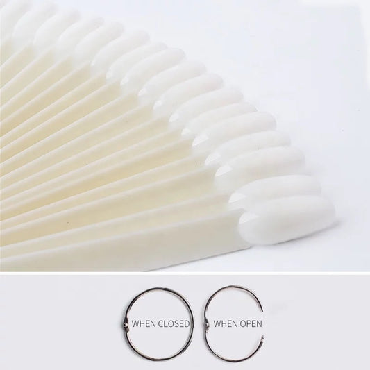 Color swatches tips display-rounded,natural color (muestrarios)