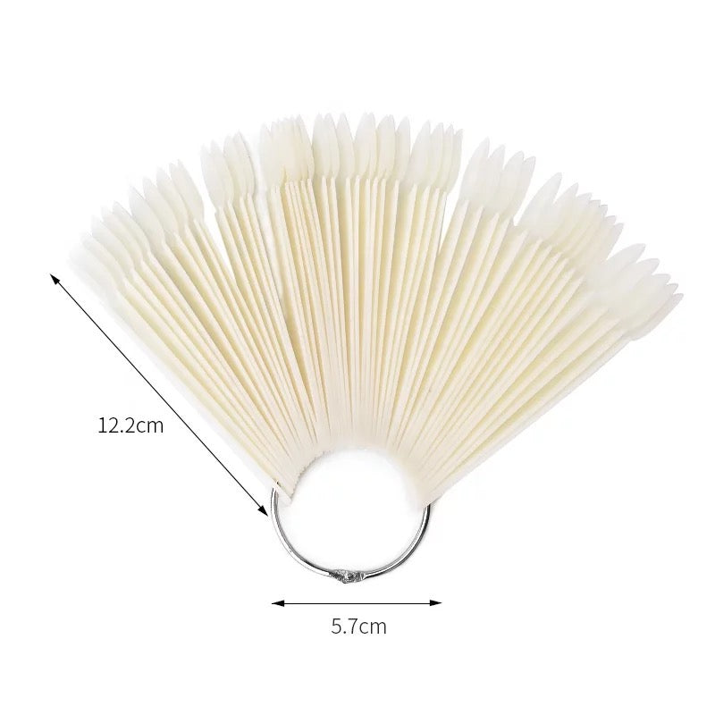 Color swatches tips display-rounded,natural color (muestrarios)