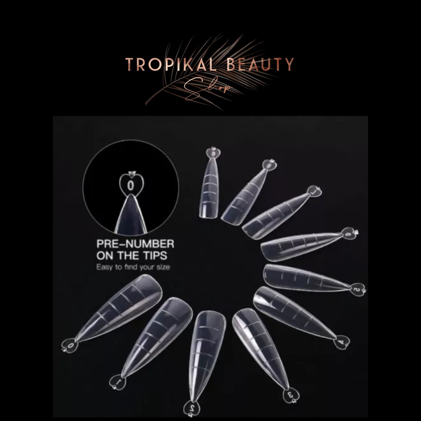 100pcs Nail Tips Extension forms/mold for polygel