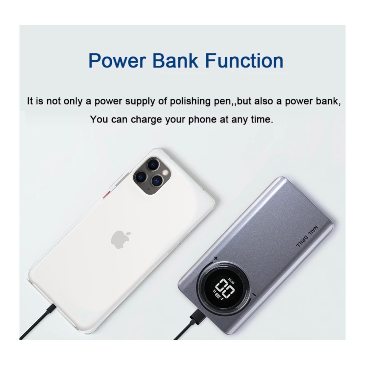 Rechargeable nail drill (35,000 RPM)