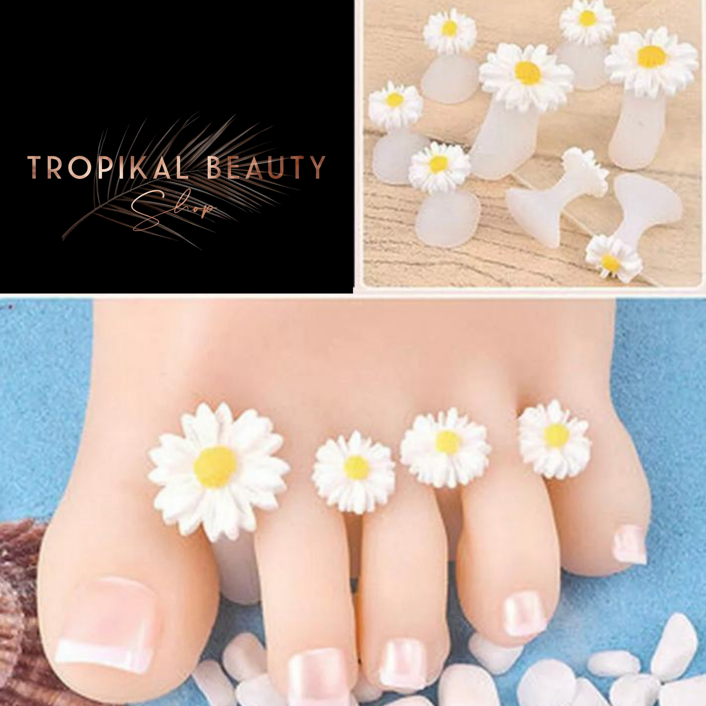 8pcs silicone toe separators