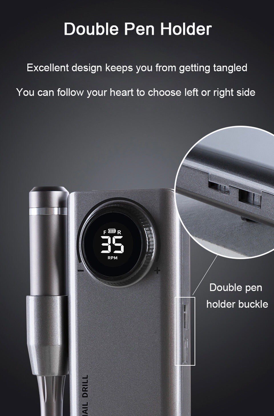 Rechargeable nail drill (35,000 RPM)