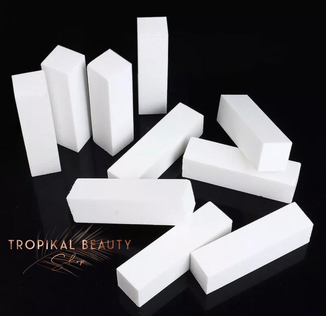 White buffing block