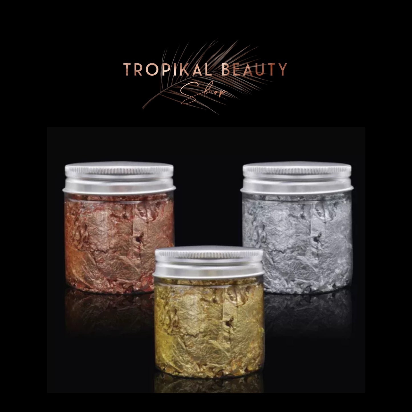 Foil sheets -3 colors jars set