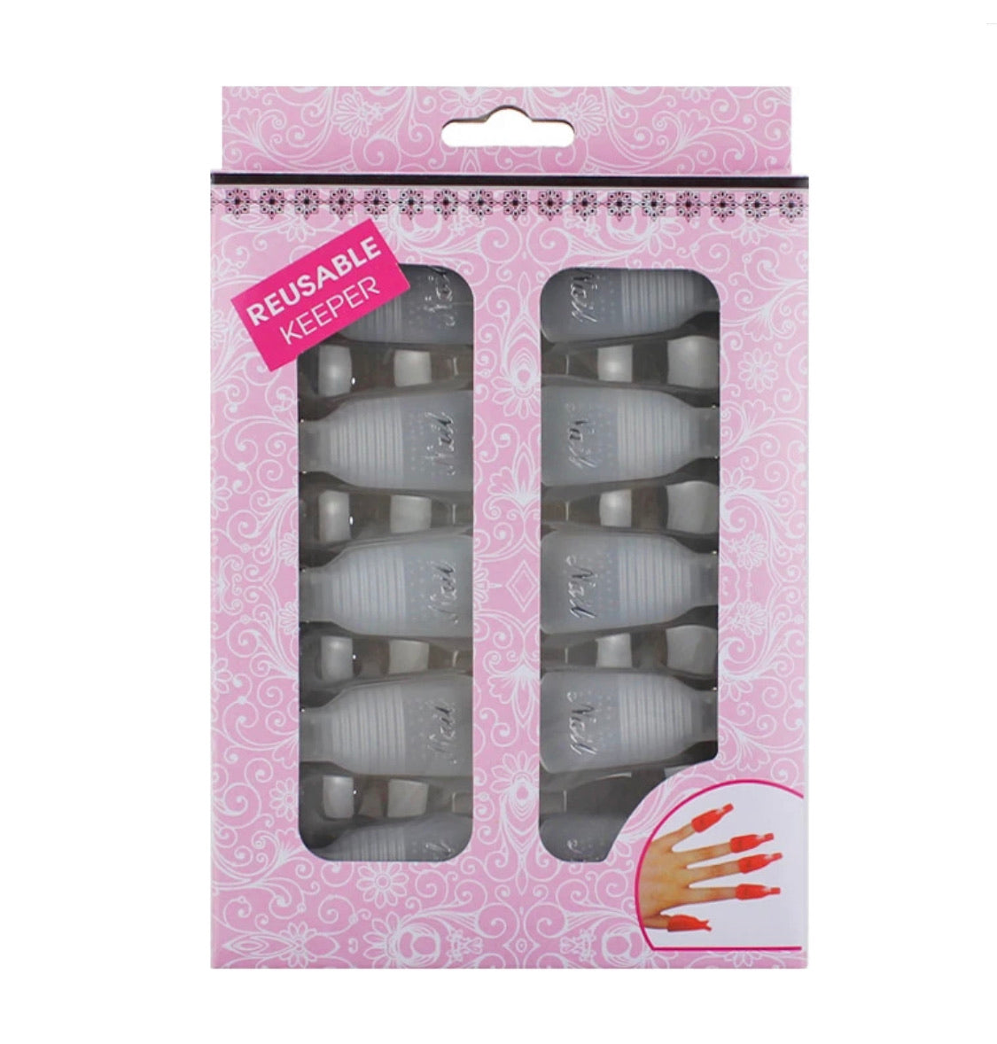10pcs soak off nail clips