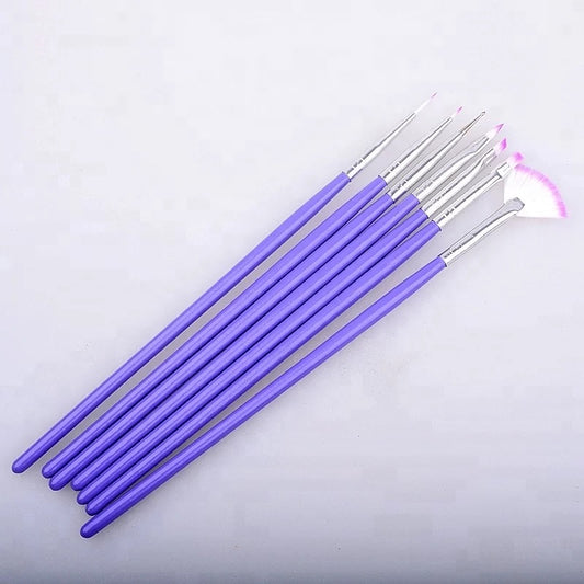 7pcs nail art brush set