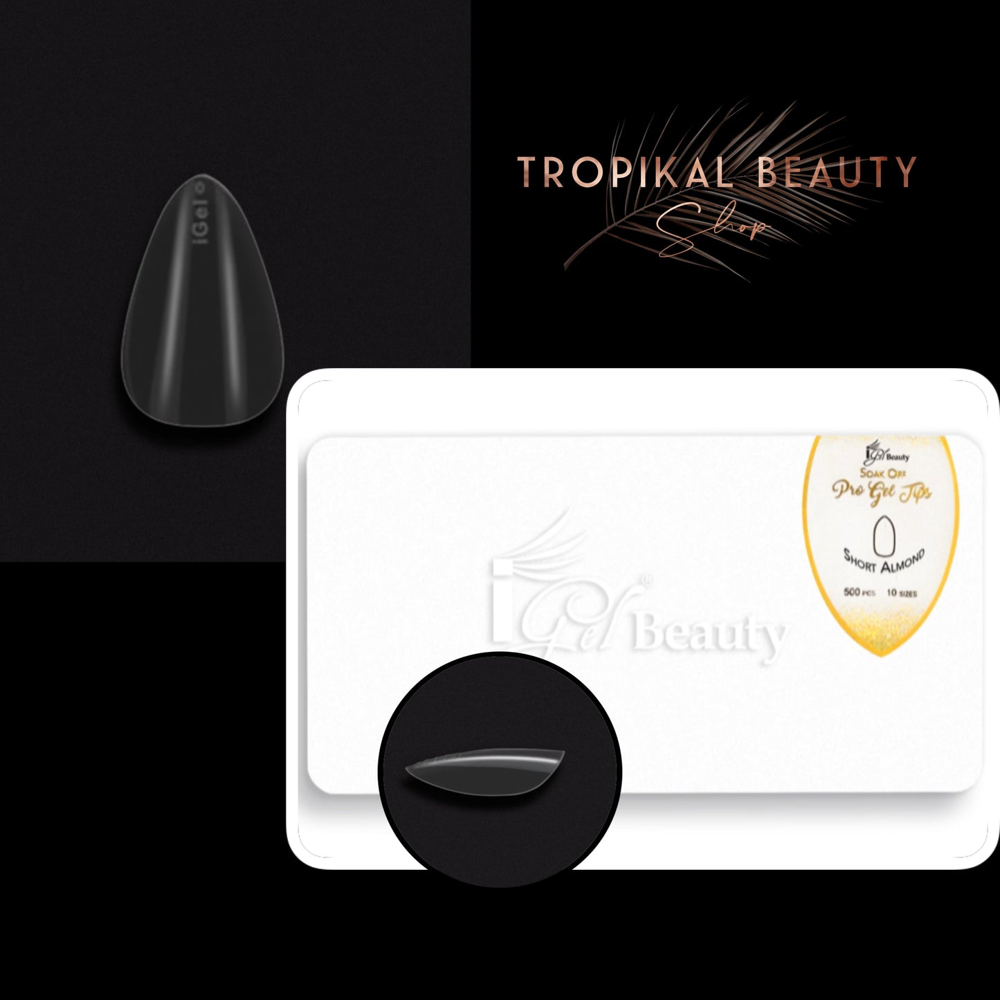 Pro gel tips box -various shapes