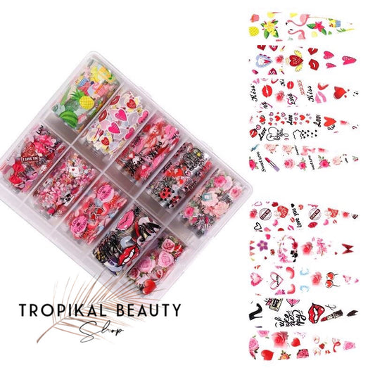 Transfer foils 10 pcs box