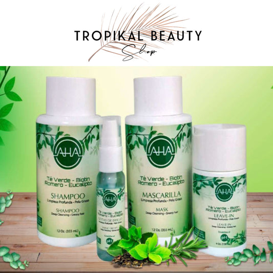 AHA Kit-Green tea (oily hair)