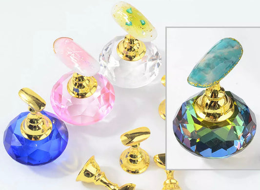 6 pcs Magnetic crystal nail display/ tip holder