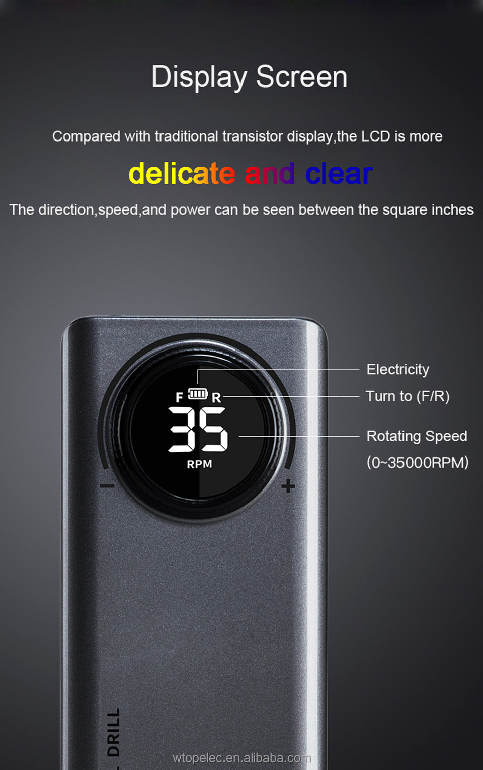 Rechargeable nail drill (35,000 RPM)