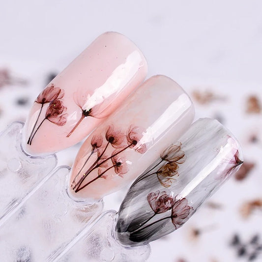 Floral nail art stickers