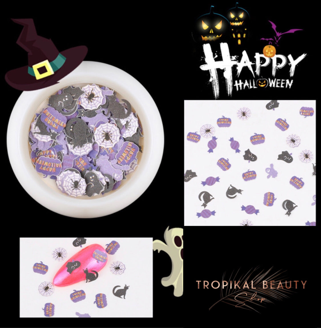 Halloween designs  For Nail Art Decoration