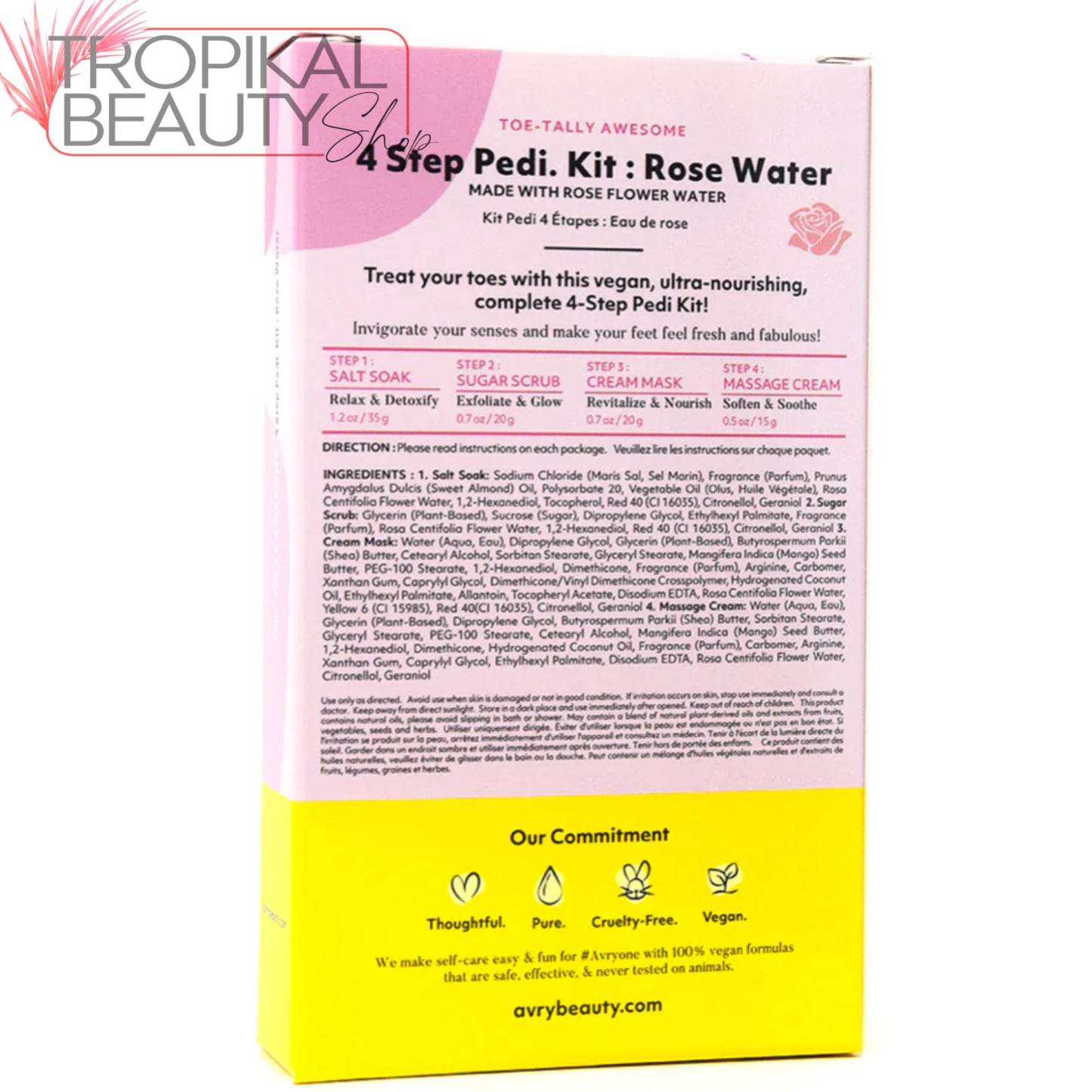 AvryBeauty 4 Step Pedicure Kit