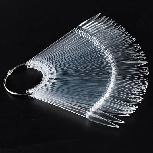 Color swatches tips display/pionted stiletto-clear ( muestrario)