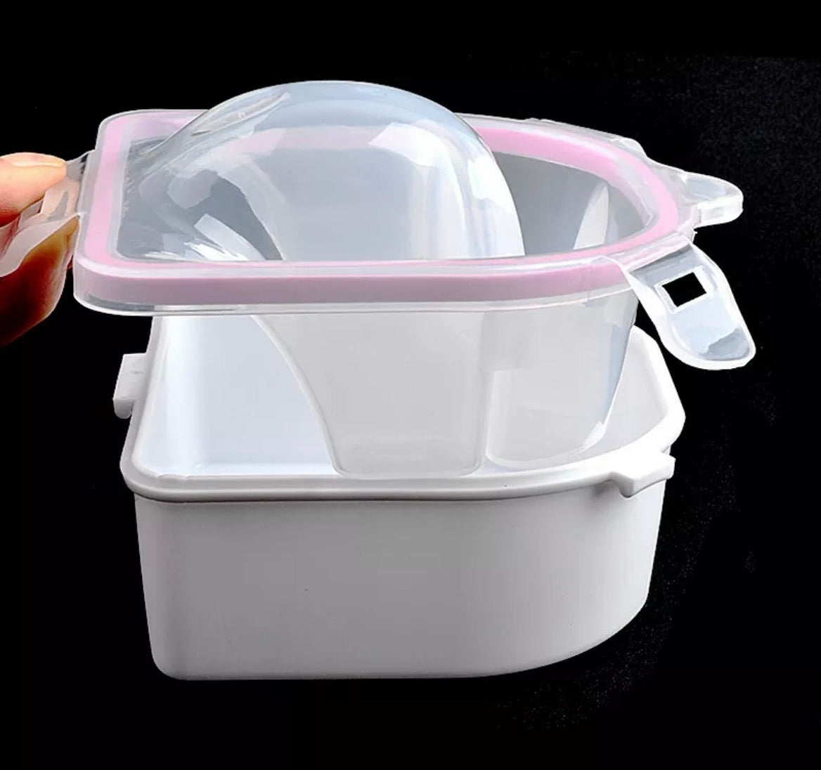 Double deck soak off/manicure bowl