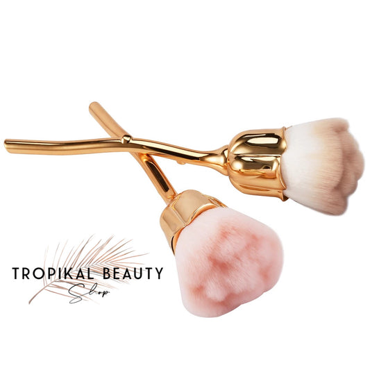 Rose shaped Luxury Nail dust Brush