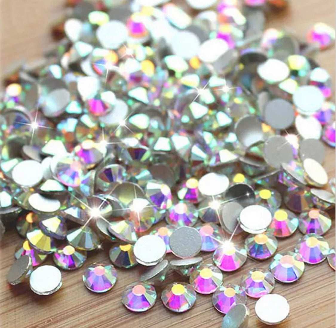 Multi-size 1440 pcs AB crystal glass stones