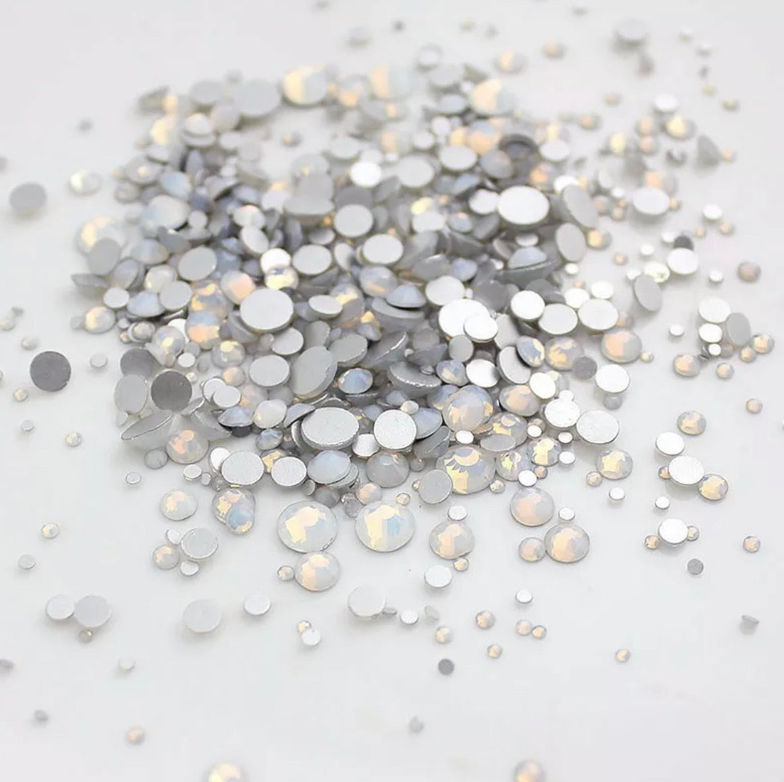 Multi-size 1440 pcs AB crystal glass stones